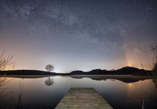 Sternenhimmel an der Wachsenburg am Torfloch